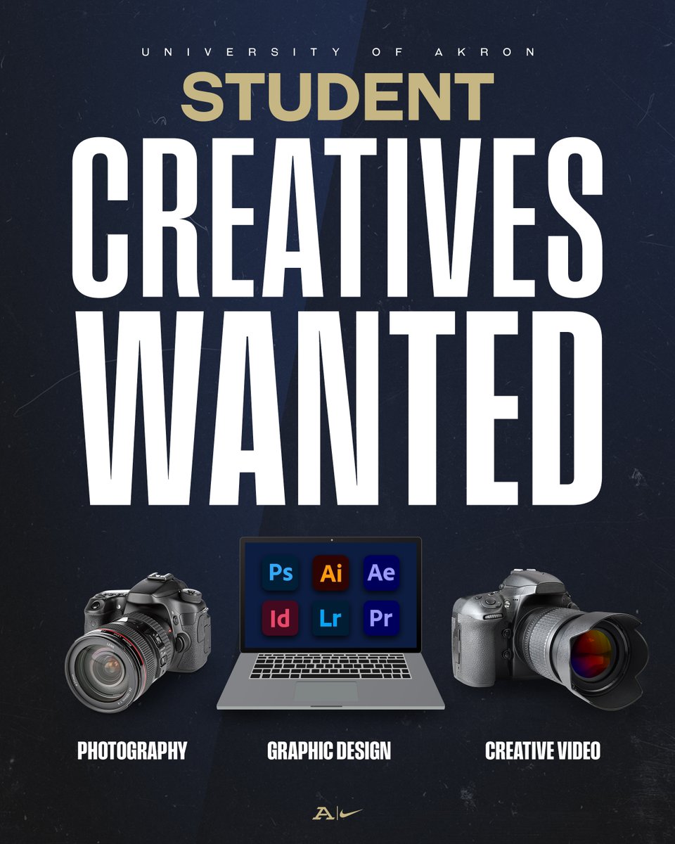 AkronZips's tweet image. 💻🎥 CREATIVES WANTED 🎥💻

Calling all @uakron student creatives! Ready to make your mark? Join the Akron Athletics creative team and turn your skills into something unforgettable 🦘 

Interested? Complete the form ➡️ loom.ly/TsZWP0I

#GoZips | #MakeTheClimb