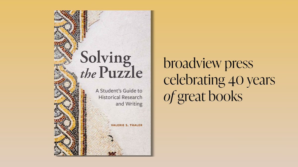 Solving the Puzzle is a compact, friendly, and realistic guide that provides hands-on help for students new to the discipline of history. 

Interested in a closer look? Request your free instructor copy here 🧩 buff.ly/rqSkD3C