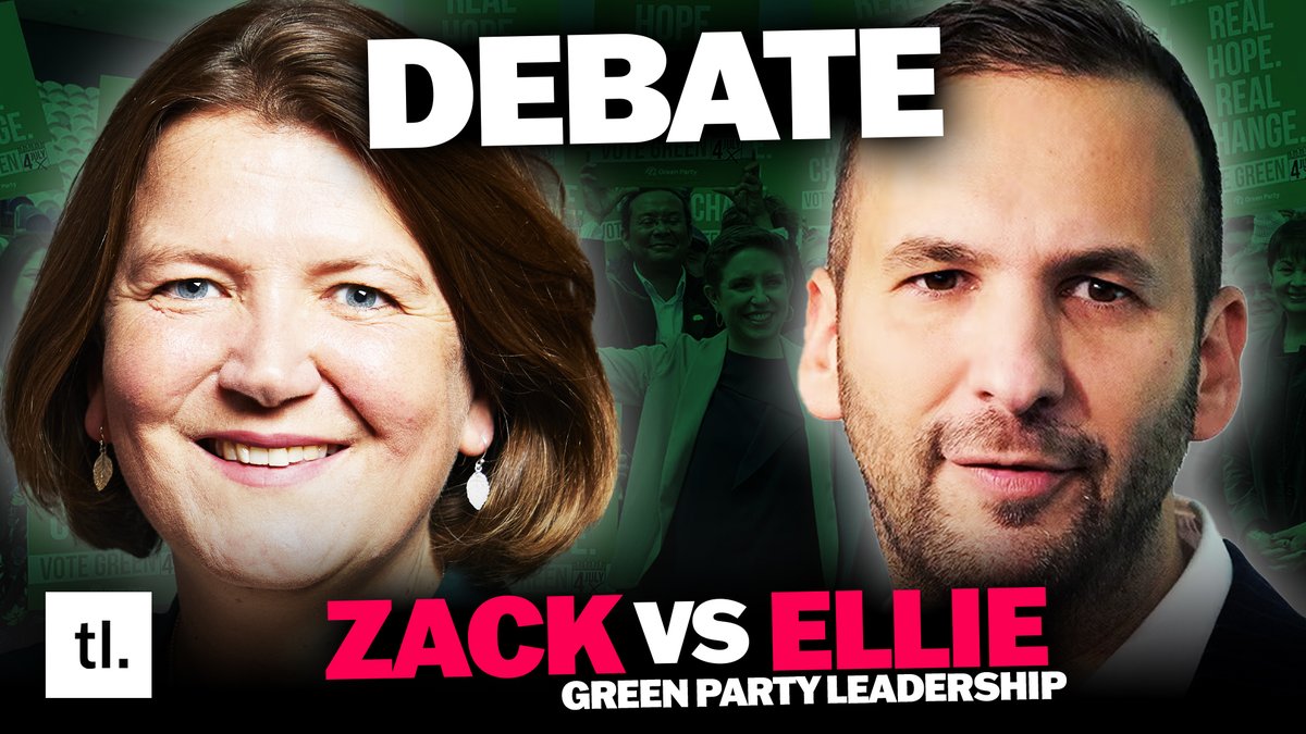 TurnLeftMediaUK's tweet image. 🚨 DEBATE | Green Party Leadership🚨

Tonight tune into our exclusive debate between @ZackPolanski and @EllieChowns for the Green Party Leadership.

7:30pm 👇