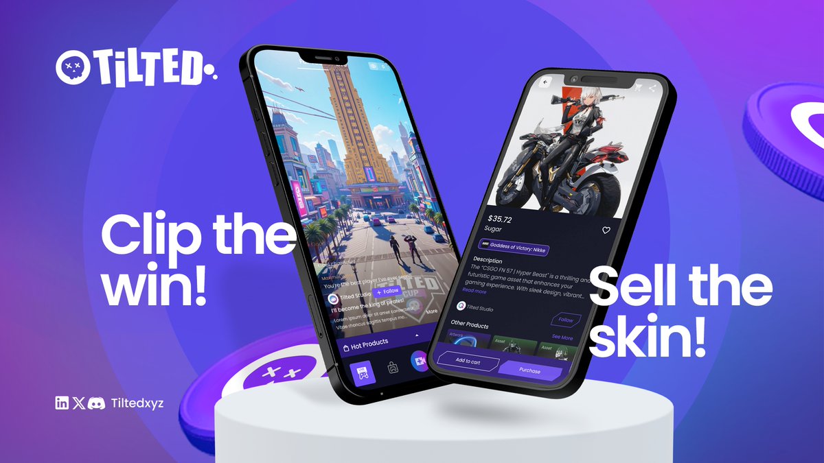 tiltedxyz's tweet image. Clip the Win. Sell the Skin.

Every victory deserves more than just bragging rights. On Tilted, you don’t just relive your best moments—you monetize them.

Clip your epic plays, showcase your skills, and turn the skins that made them iconic into real value.

Whether you’re…