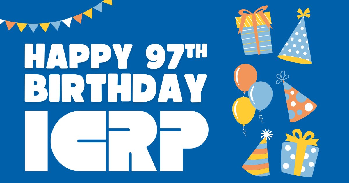 Happy 97th birthday to ICRP! We are looking forward to many more years of advancing public safety through the science of radiological protection. 

Here's to 97 more years of providing recommendations and guidance on all aspects of protection against ionising radiation.