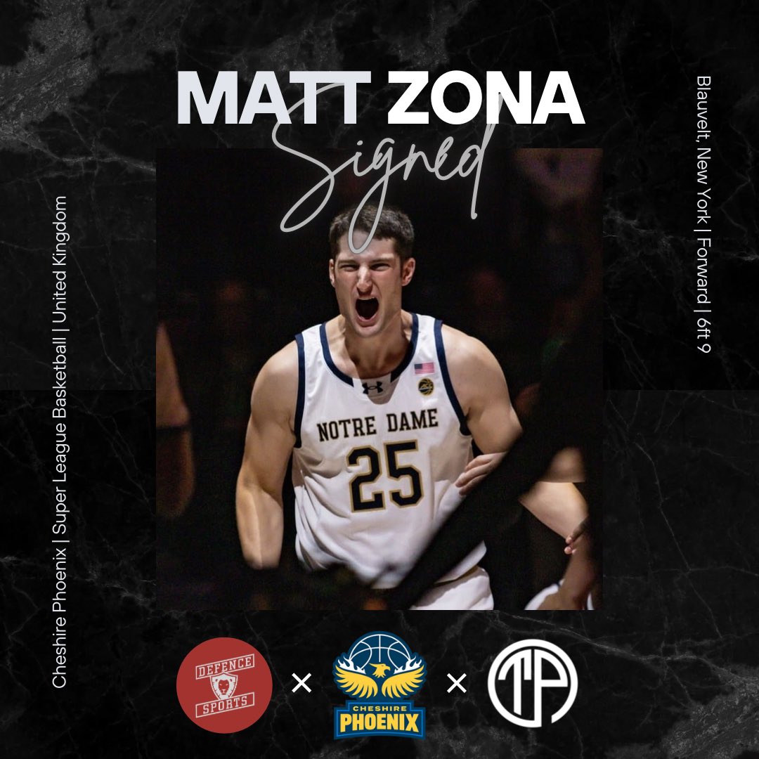 🤝 | We are delighted to announce that <a href="/matyyz19/">Matt Zona</a> has signed for the Cheshire Phoenix 🇬🇧

Deal made in partnership with Defence Sports 👊

#ThePlayerAgency
