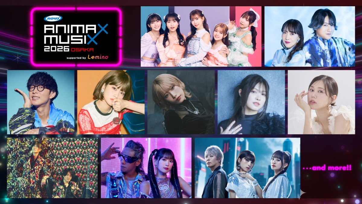 Anime_Voice's tweet image. 「ANIMAX MUSIX」
2025横浜＆2026大阪が開催決定。
第1弾出演アーティスト発表
moca-news.net/artdisp.php?ar…

・2025年11月15日（土）横浜アリーナ
・2026年3月7日（土）Asue アリーナ大阪

#ANIMAXMUSIX