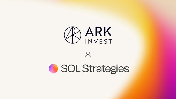 ARK InvestとSOL Strategiesの提携ロゴ