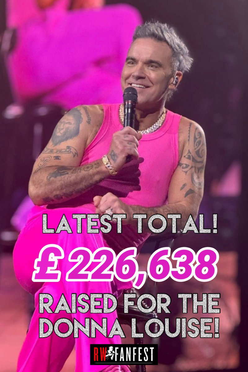 RWFANFEST (@rwfanfest) on Twitter photo As long as they need us we’ll be #doingitforthekids 🩷 at the <a href="/DougieMacStoke/">Dougie Mac</a> and Donna Louise. <a href="/robbiewilliams/">Robbie Williams</a> has the BEST fans in the world and we thank you all for supporting our ongoing work to raise this much needed money x 🩷 As long as they need us we’ll be #doingitforthekids 🩷 at the <a href="/DougieMacStoke/">Dougie Mac</a> and Donna Louise. <a href="/robbiewilliams/">Robbie Williams</a> has the BEST fans in the world and we thank you all for supporting our ongoing work to raise this much needed money x 🩷