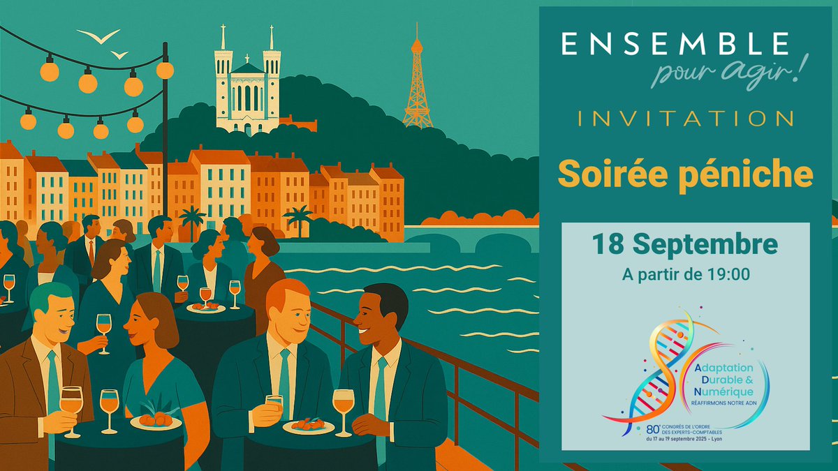 🎉 Prêts pour LA soirée du congrès !
🚢 Ambiance festive, conviviale, cocktail sur les berges du Rhône !
📆 On se retrouve le 18 septembre dès 19h sur la péniche OZ !
🔥Inscriptions gratuite mais obligatoire 😉bit.ly/458wNtc
#SoiréePéniche #OEC2025 #ExpertsComptables