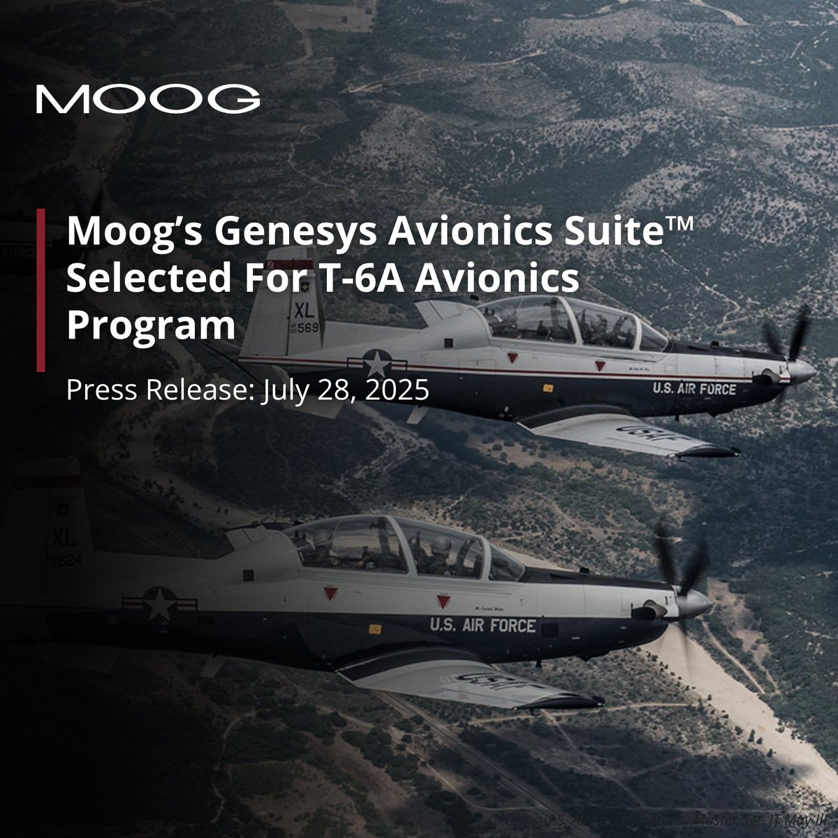 We are pleased to announce that our Genesys Avionics Suite™ has been selected for the U.S. Air Force T-6A Avionics Replacement Program!

Read the full press release: loom.ly/RRTH8wE
