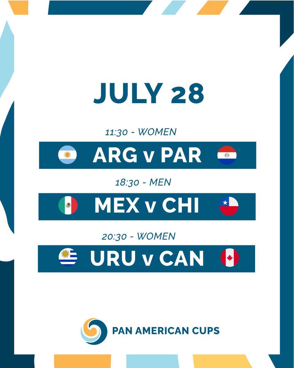 PAHF - Pan Am Hockey (@panamhockey) on Twitter photo Whoโs ready for Day 5 action? ๐๐
๐ฒ Donโt miss a moment on <a href="/watchdothockey/">Watch.Hockey</a>
#PAC2025 #PanamHockey Whoโs ready for Day 5 action? ๐๐
๐ฒ Donโt miss a moment on <a href="/watchdothockey/">Watch.Hockey</a>
#PAC2025 #PanamHockey