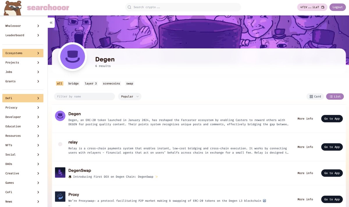 pentcle's tweet image. was wondering how to rescue my $14 off degen chain after hearing rumours i wouldn&apos;t be able to soon and thought shit what was that bridge damn i forgot the url 

then realised all these little lost memories have been squirrelled away over the years in le searchooor…