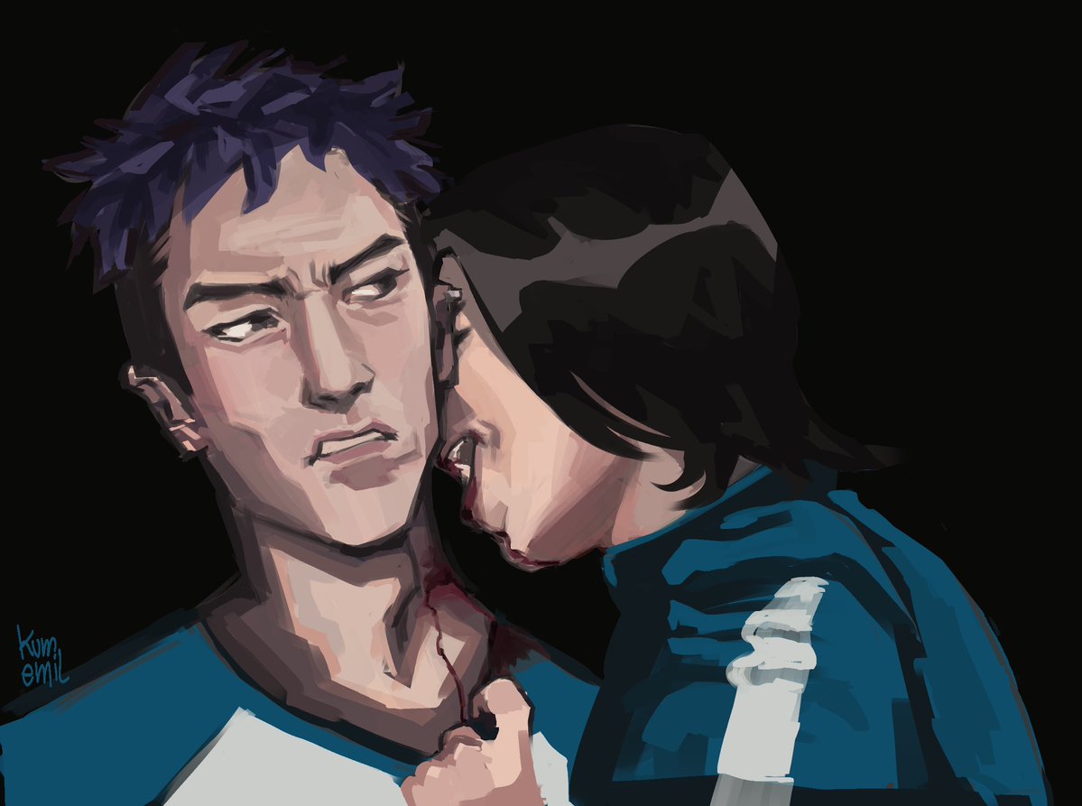 first time ever sharing my drawings and its day one of #THANGYUFEST 
what if thanos was stabbed a little bit less lethally and freak namgyu wanted to have a taste during lights out
#thangyu #thanos #namgyu