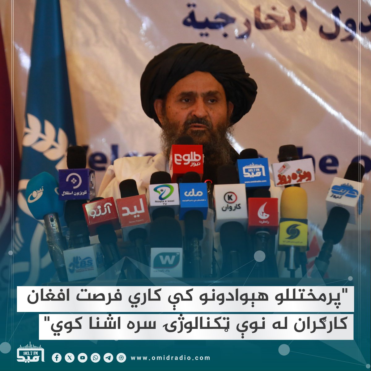د ریاست‌‌الوزراء اقتصادي مرستیال، ملا عبدالغني برادر اخوند وايي چې د اسلامي امارت له لوري په هېواد کې د بې‌روزګارۍ کچې د راټیټولو یوه لاره په قانوني ډول بهرنیو هېوادونو ته د افغان کارګرانو لېږل دي.
اقتصادي مرستیال بهرنیو هېوادونو ته په قانوني توګه د افغان ماهرو او مسلکي کارګرانو