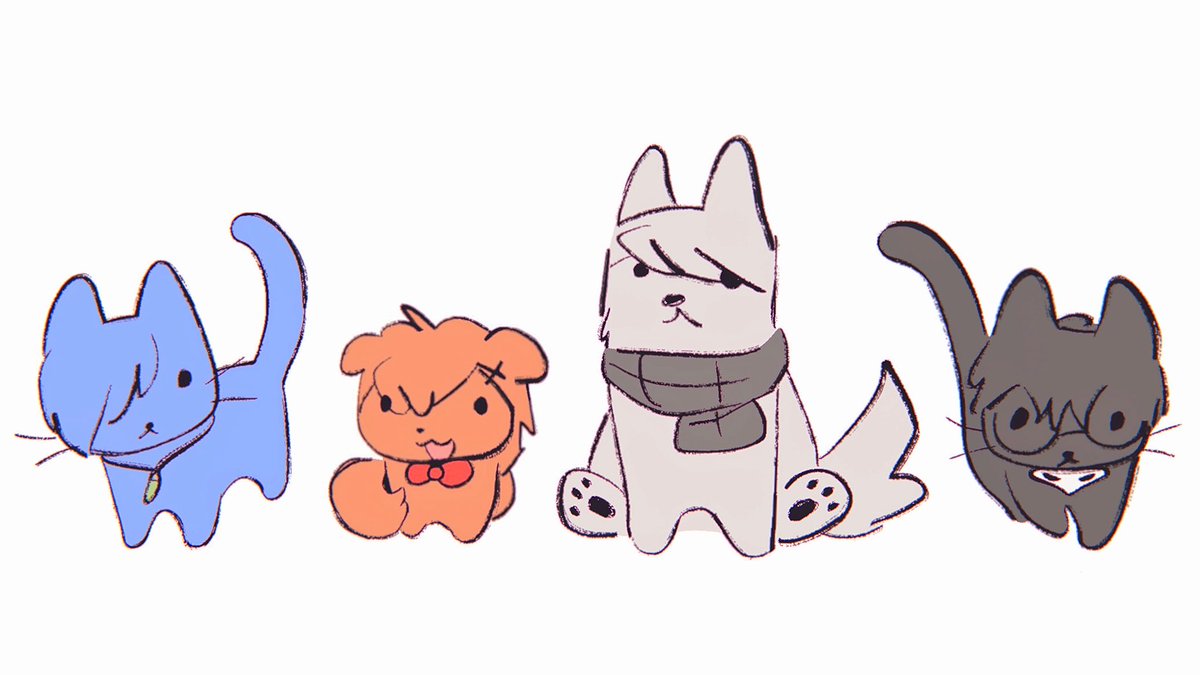 🐱🐶🐶🐱