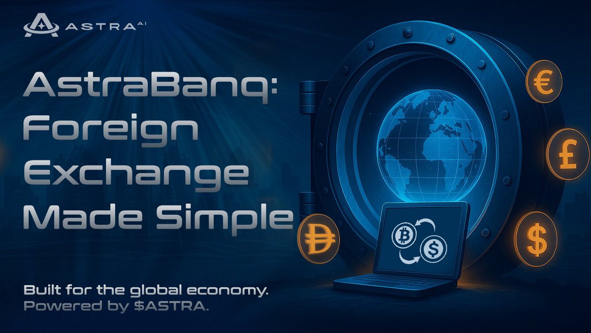 AstraLabs_Inc's tweet image. 🏦 AstraBanq: Foreign Exchange Made Simple

Unlock the potential of global trading with AstraBanq’s foreign exchange services - built to support both personal and business needs with speed, simplicity, and security.

💱 Exchange Major Currencies
Send and receive funds across…