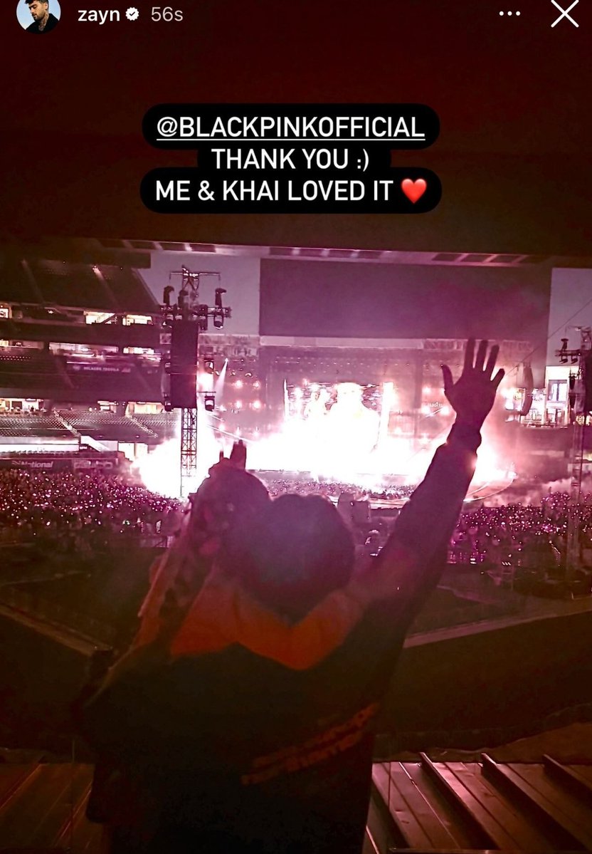 therealkwave's tweet image. زين مالك مع ابنته في حفل بلاك بينك ❤️💗