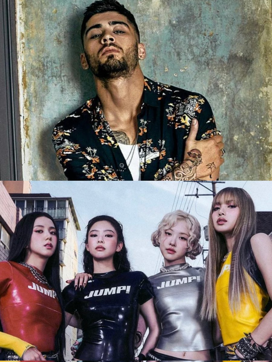 therealkwave's tweet image. زين مالك مع ابنته في حفل بلاك بينك ❤️💗