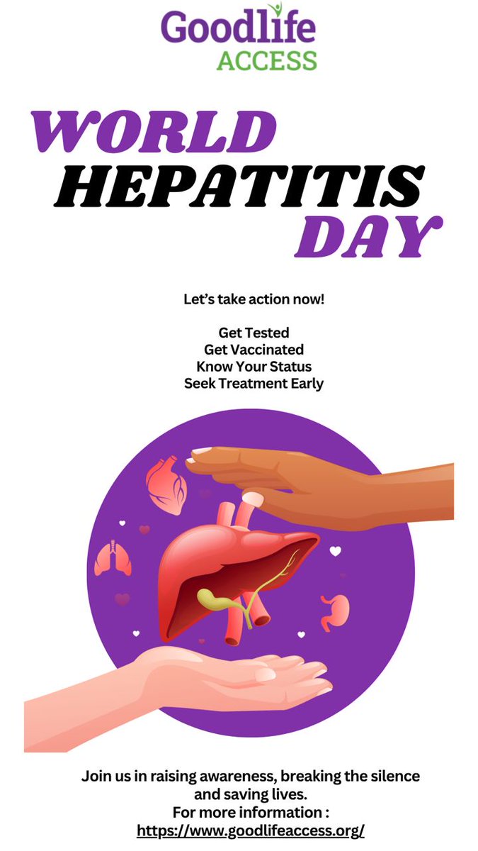 IdaAlexandra1's tweet photo. 🟣 #WorldHepatitisDay
Hepatitis is liver inflammationspread through blood, sex, or childbirth.
But it’s preventable. It’s treatable.
🧪 Get tested
💉 Get vaccinated
🩺 Seek treatment early
Raise awareness. Save lives.
https://t.co/hpbA8bmLHv #HepatitisAwareness #HealthForAll https://t.co/hjjUOMTepj