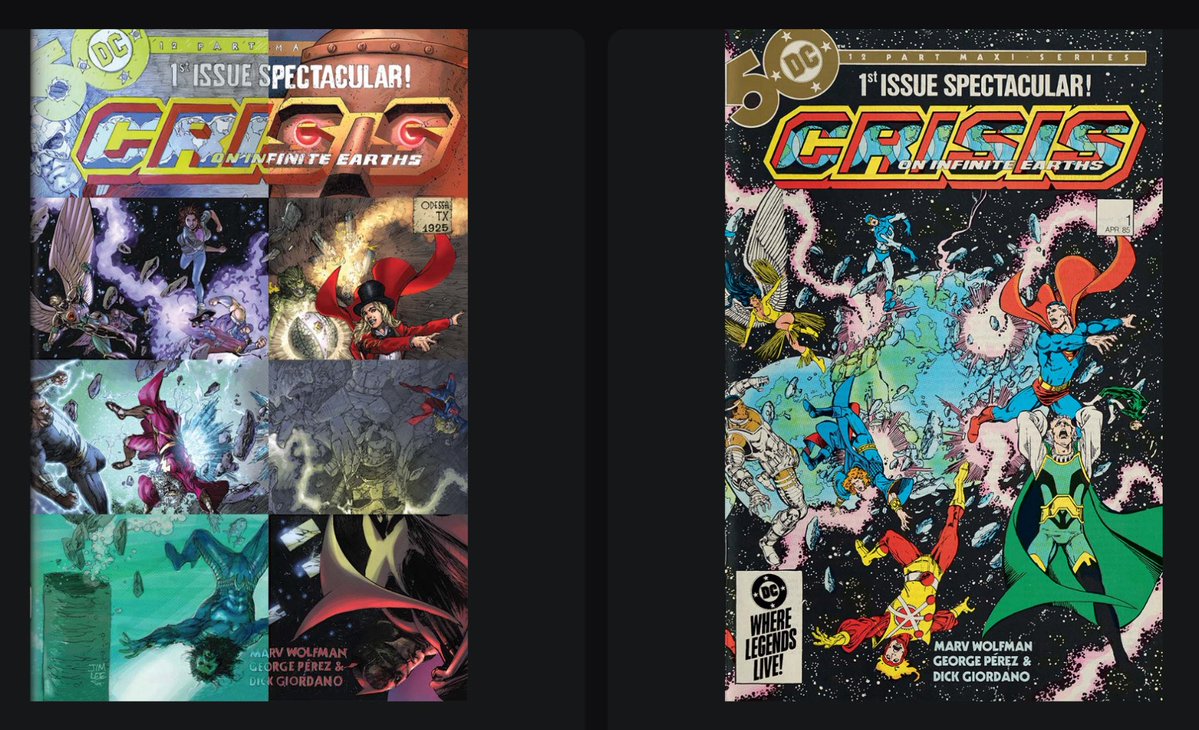Tactical94DC's tweet image. One of my favorite “Choose Your Own Adventure” sets! 🔥 Classic George Perez @georgepereznet along with a beautiful Jim Lee @JimLee homage 😎
Still reasonably priced for a set… IMHO, of course… I don’t KNOW sh*t 🍻
Collect what you love! ❤️
candy.io/dc/marketplace…