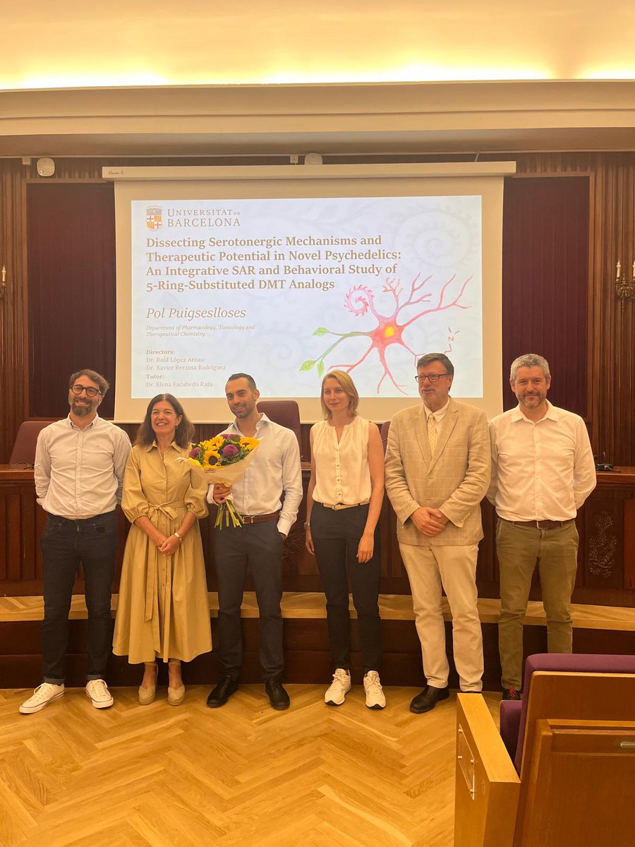 NextNps's tweet photo. Huge congrats to Dr. Pol Puigseslloses for successfully defending his PhD last Friday — the first psychedelic-themed thesis from our group! 🍄 We’re proud of you! #PhDDefense #Psychedelics https://t.co/SEmA018nOh