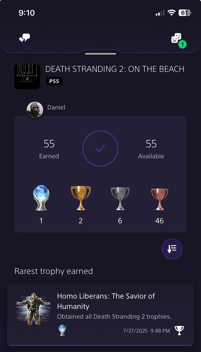 130 hours later Death Stranding 2 is one of my favorite games of all time. Incredible experience! In my opinion, the perfect seqeul. 

Side note… Toddler Lite LOVES Tomorrow and wants to be her for Halloween 🤣

Keep on keepin’ on! 👍🏻