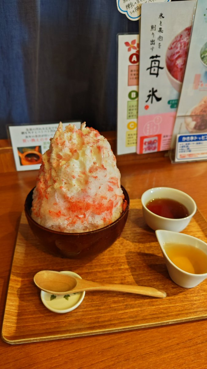 yasuko_igarashi's tweet image. 8月3日開催予定の
「#女性による女性のための相談会」
区役所内の様々な部署に
改めて挨拶しながらチラシをお渡し。
打てば響くところに、糠に釘のところ、担当の反応が手に取るようにわかる。
そんなこんなで疲れた後の
#大山園 さんの #かき氷🍧
美味し🩷
生き返る〜🥰
この夏も来られて嬉しい✨