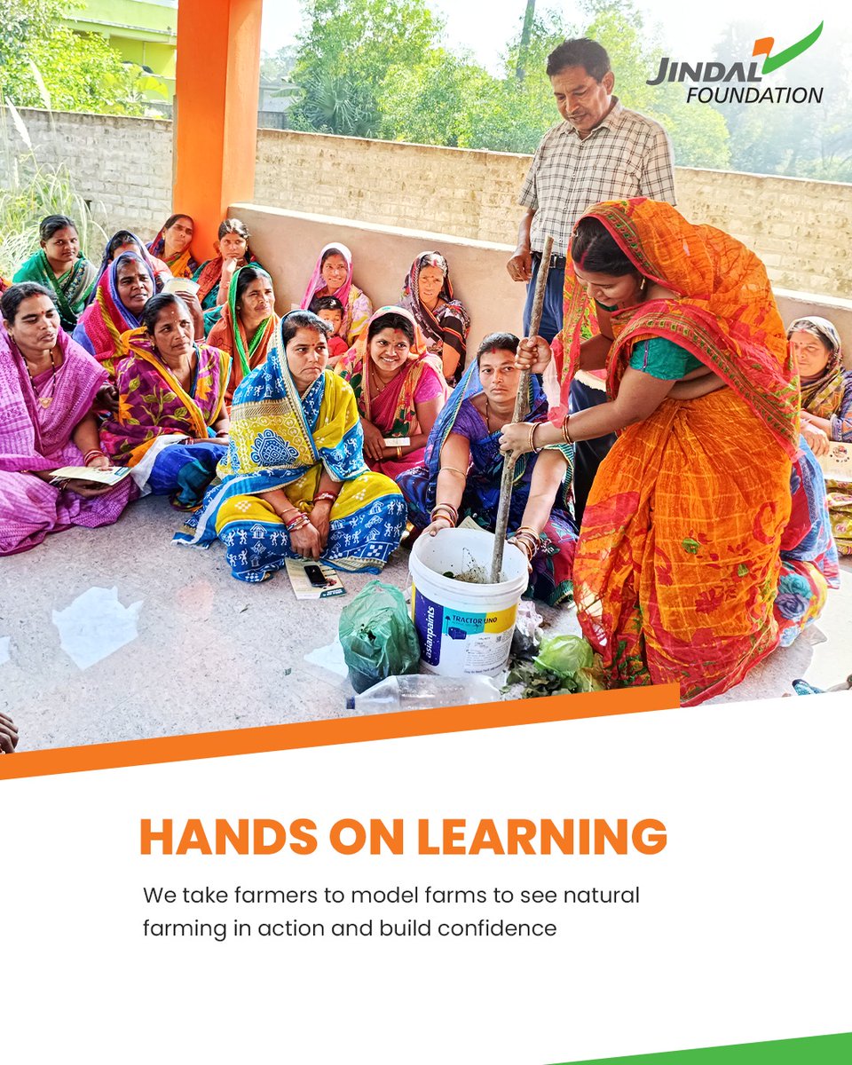 JindalFndn's tweet photo. Good soil means good crops, healthy families, and steady income.

#JindalFoundation #NaturalFarming #CaringBeyondBounds https://t.co/S2Dmq1JUaA