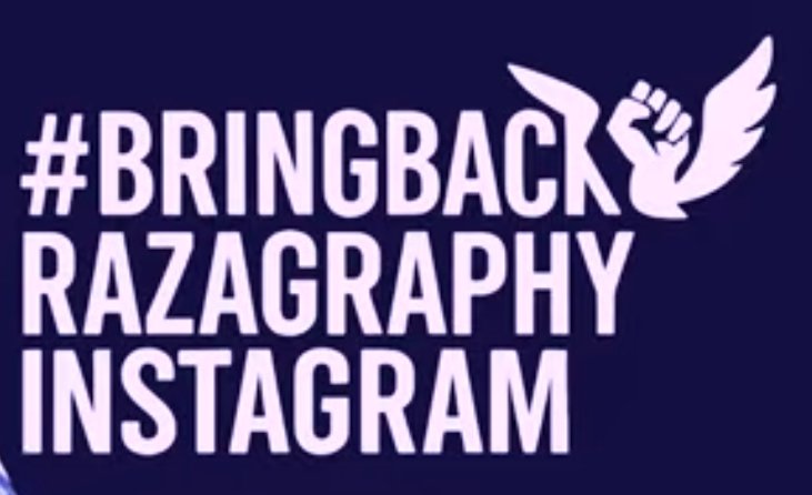 97Ahmad2's tweet photo. #BRINGBACKRAZAGRAPHYINSTAGRAM

@instagram @RazaGraphy
@Meta https://t.co/RoK89DTss2