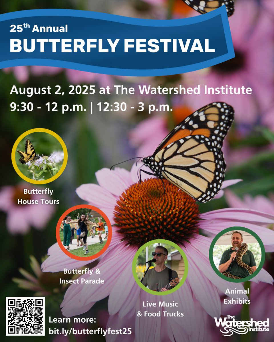 🦋 25th Annual Butterfly Festival at The Watershed Institute! 🌸