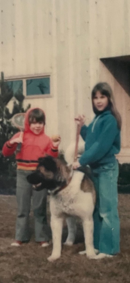 Happy birthday to my baby brother, Michael. Mom had to have you the day before my birthday 4 years after my grand entrance 🫩😆 Life with you has been interesting! Many happy and healthy years ahead, Bro. (This is us with our dog Kito 1979).