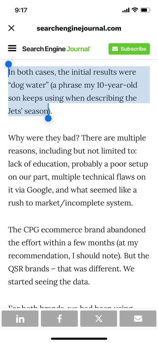 Some days, an analogy of the <a href="/nyjets/">New York Jets</a> prior seasons is a perfect way to describe performance of some digital media tests #ppcchat