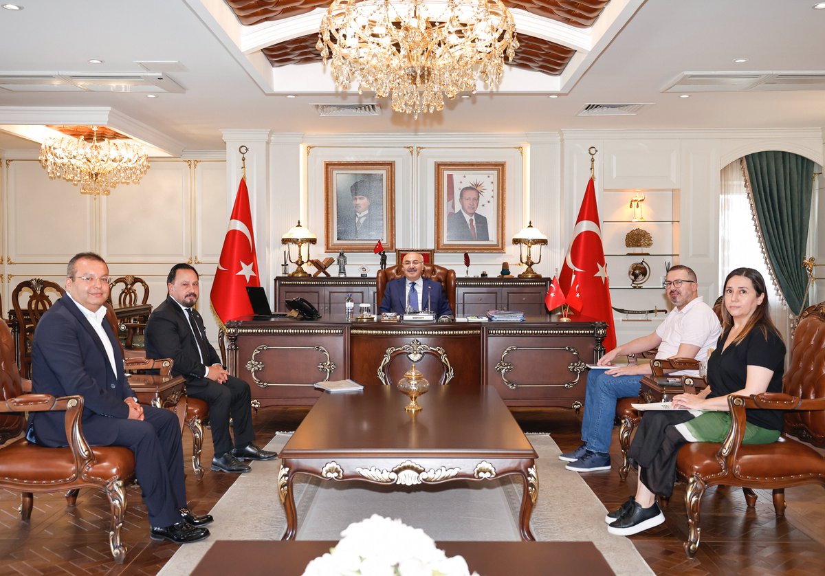 T.C. Adana Valiliği (@tcadanavaliligi) on Twitter photo #Sarıçam Belediye Başkanı Bilal Uludağ ve beraberindekiler, Valimiz Sayın <a href="/yskosger/">Yavuz Selim KÖŞGER</a>’i ziyaret etti.
Ziyarette Sayın Valimiz, #Adana Gıda İhtisas Organize Sanayi Bölgesi altyapı çalışmaları hakkında bilgi aldı. #Sarıçam Belediye Başkanı Bilal Uludağ ve beraberindekiler, Valimiz Sayın <a href="/yskosger/">Yavuz Selim KÖŞGER</a>’i ziyaret etti.
Ziyarette Sayın Valimiz, #Adana Gıda İhtisas Organize Sanayi Bölgesi altyapı çalışmaları hakkında bilgi aldı.