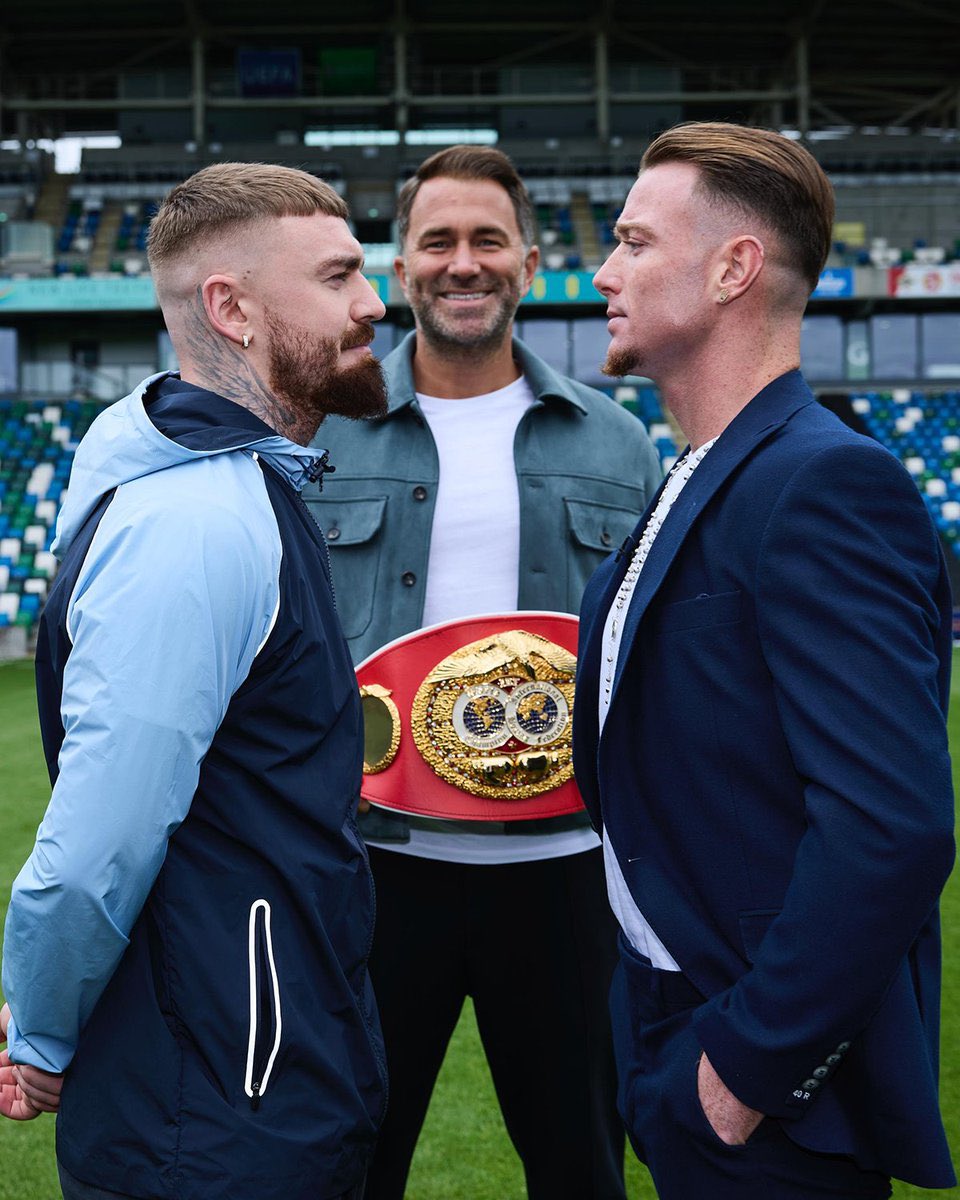 boxing_orbit's tweet image. Lewis Crocker and Paddy Donovan face-to-face once again ahead of their rematch in Belfast on September 13th 👀👑 

#CrockerDonovan2