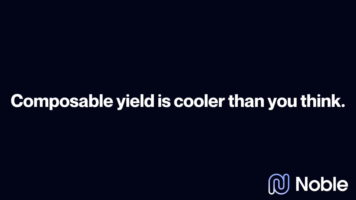 0xIhor's tweet image. Nm.
Stablecoins are cool. Yield bearing stablecoins are cooler. Composable yield stablecoins are the coolest. Composable yield? That's 👉 @noble_xyz.
With that being said, composable yield means the yield itself is programmable. Not just for the end user, but for developers,…