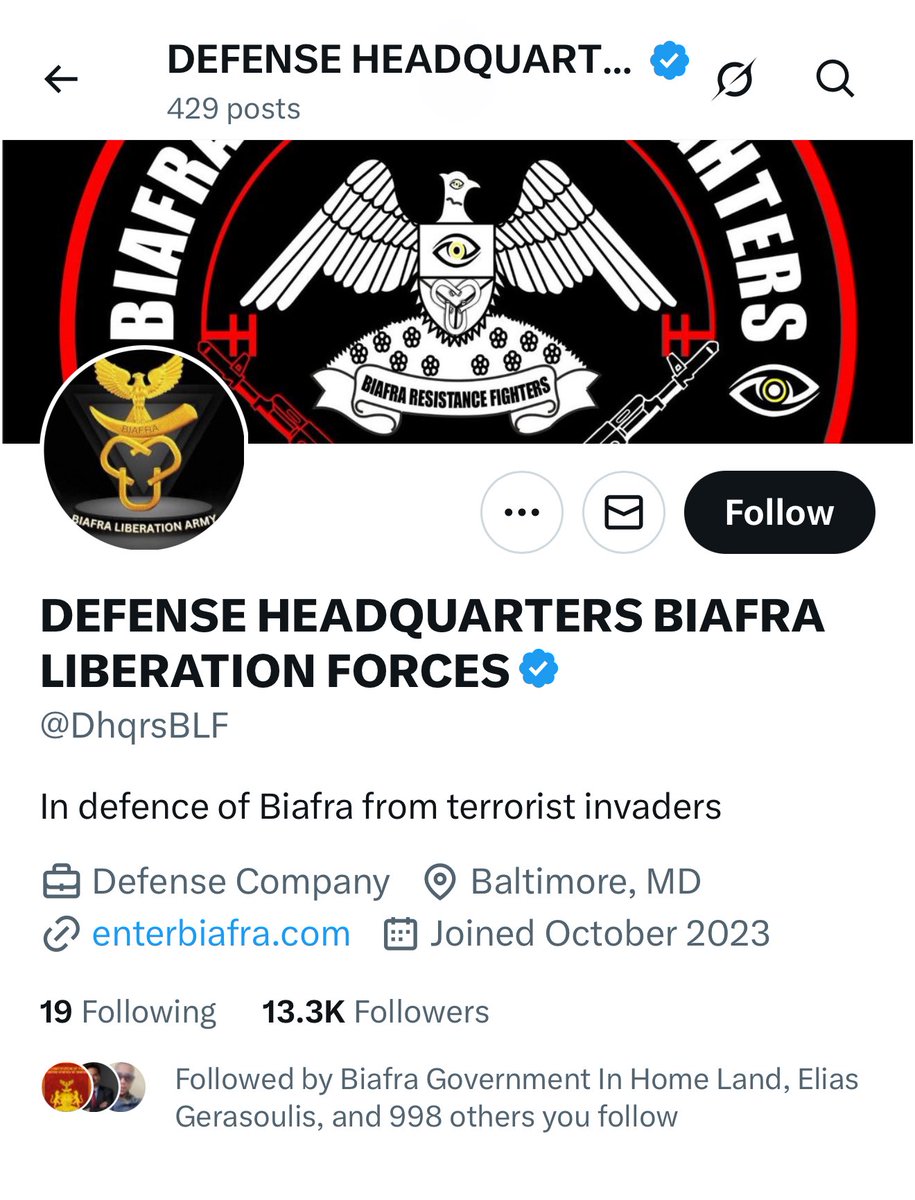 ngoziora's tweet image. Fraudulent Site; July 2025

Biafrans are hereby informed that this site  (shown below) and any information coming from there is fake and has nothing to do with the United States of Biafra USB   Liberation Army BLA and the Biafra Defence forces BDF, Airforce and Navy. 

It is a…