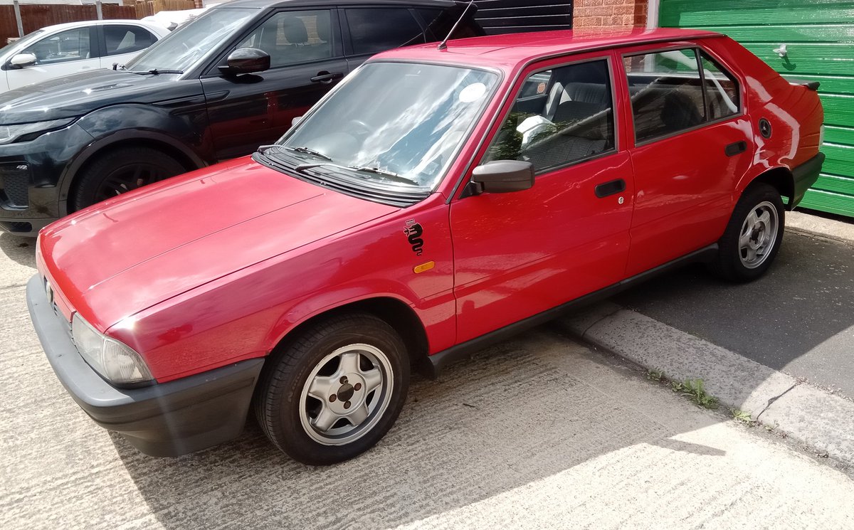 NigelSommelier's tweet image. Today&apos;s Car News: Alfa 33 got through the MOT for £114 all in. Just needed carbs cleaning. Happy days 😊
