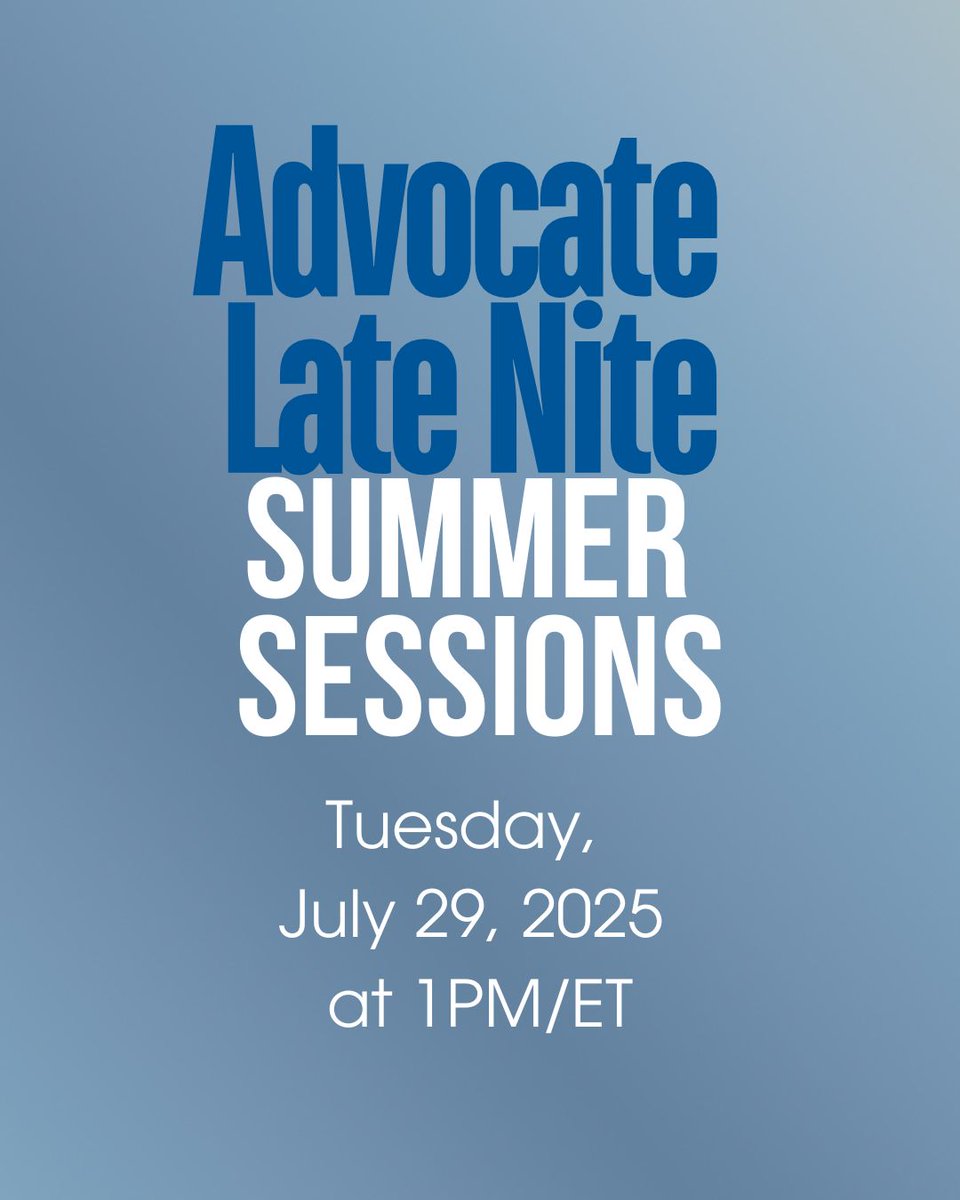 COPAA's tweet image. Join us for Advocate Late Nite – Summer Session
📅 July 29 | 🕐 1 PM EDT
David & Cynthia host our 7th Level 1 session on IEP Goals, Present Levels & Progress Monitoring with guest Lisa Monthia!
#SpecialEducation #AdvocateLateNite