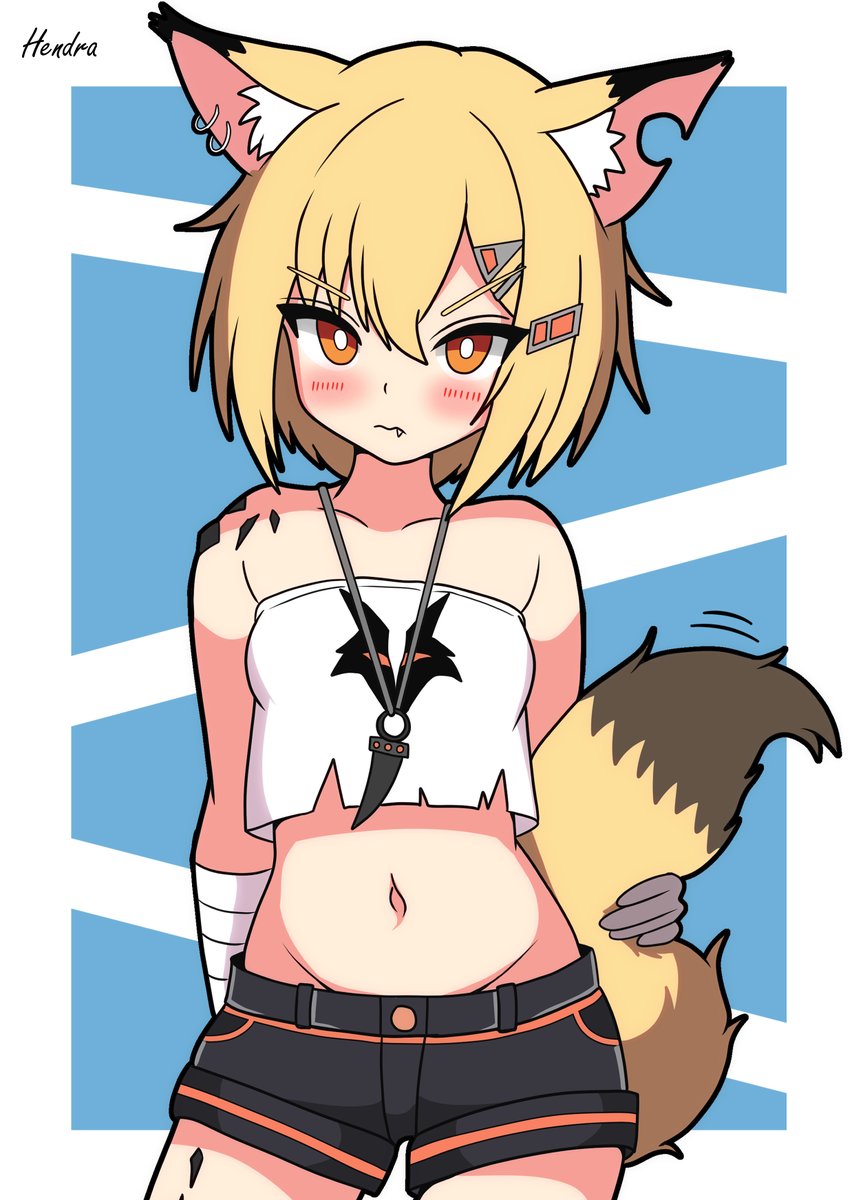 tattyan_D's tweet image. #アークナイツ #明日方舟 
ヴァーミルの　モフモフしっぽで　モフりたい
（心の俳句）