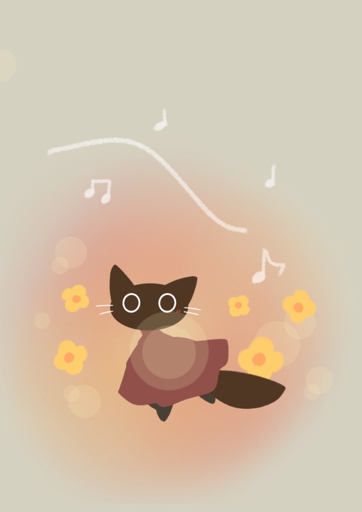 猫のイラスト Happy Holidays mofusand | #初詣のお願いごと 「ちゅーるがもらえますように