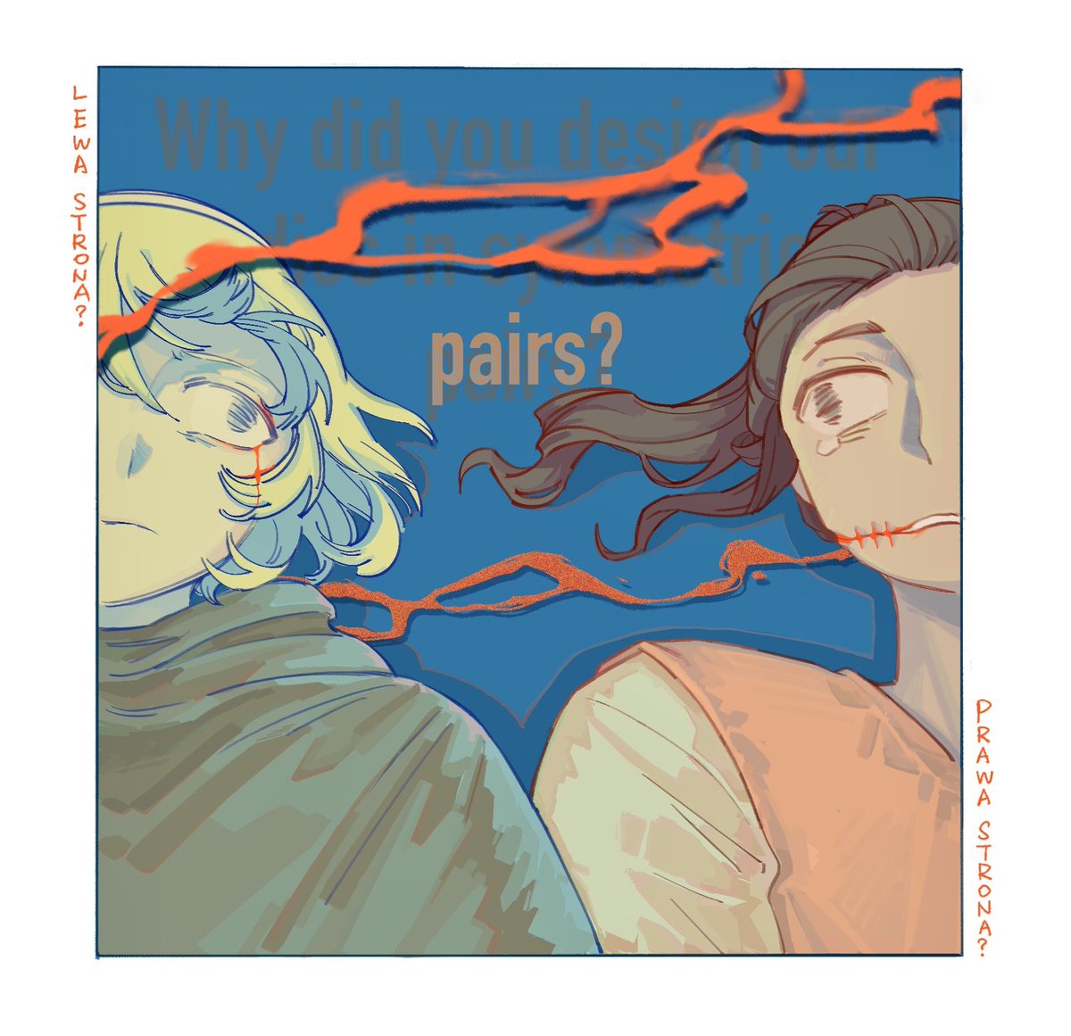 #オクバデ 
…Dear lord,why did you design our bodies in symmetrical pairs?