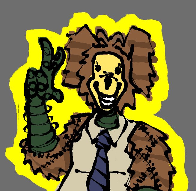 PepsiFellow's tweet image. Tried out @chomporwhatever brush and drew the pumpkin rabbit
And it looks about alright