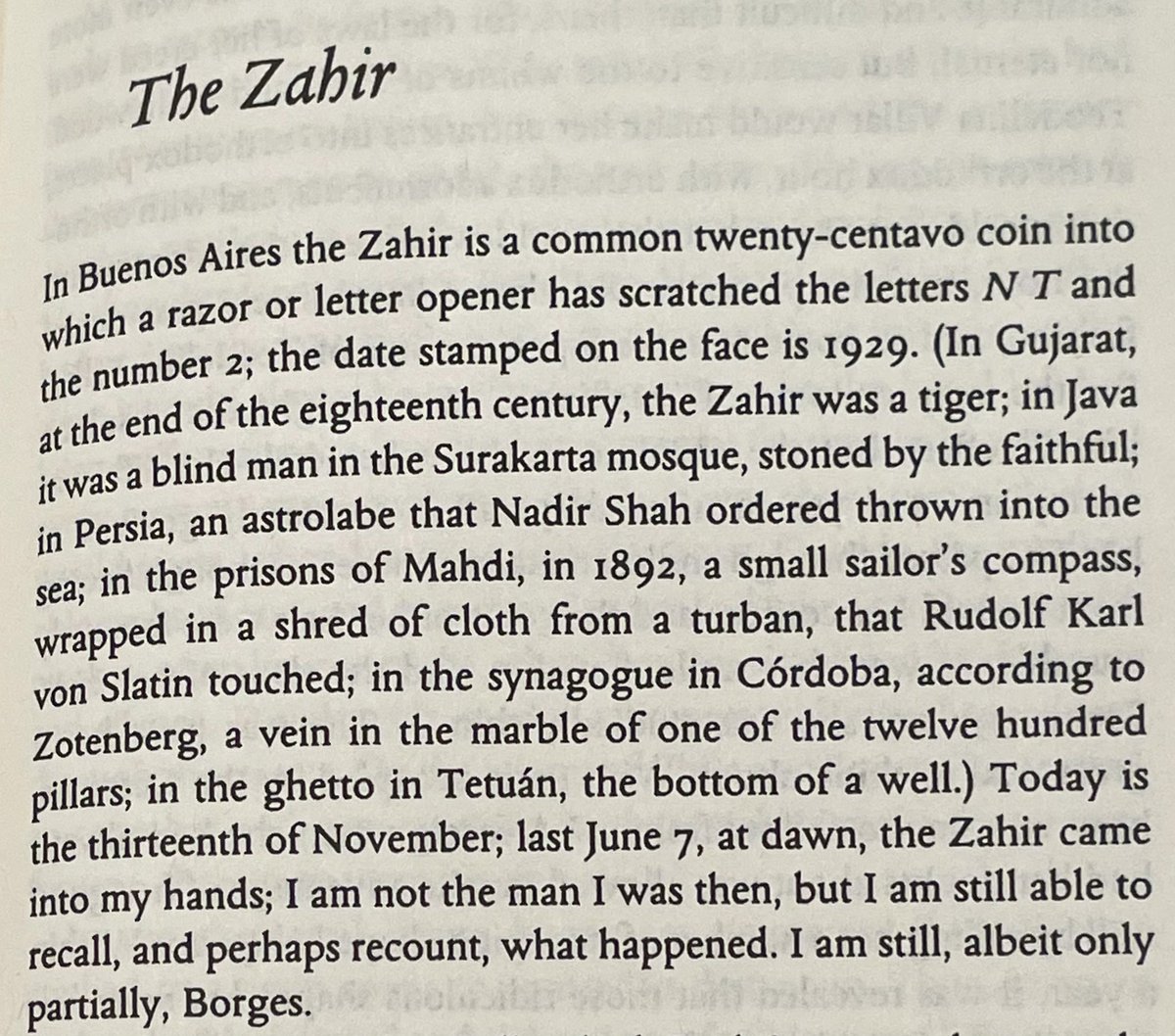 StephenESachs's tweet image. Just *try* to write a more Borgesian opening paragraph, you can’t, it’s impossible
