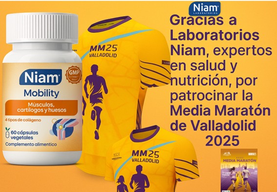 💥¡<a href="/LaboratorioNIAM/">Laboratorios Niam</a> corre con nosotros!
Salud, innovación y compromiso con el deporte.
Gracias por patrocinar la Media Maratón de Valladolid 2025.
👉 Inscripciones abiertas en: mediamaratonvalladolid.com
#MMV2025 #LaboratoriosNiam #CorreConCiencia #ValladolidCorre