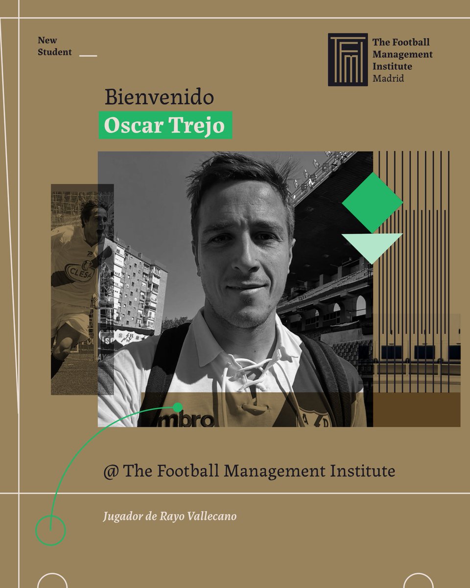 fmimadrid's tweet image. 👋 ¡Bienvenido @oscar8trejo !
⚽El jugador de @RayoVallecano será parte del alumnado que haga el Programa de Finanzas y Gestión de Inversiones para Deportistas.
❤️¡Gracias por elegirnos!
Si quieres ser parte anótate aquí: thefmimadrid.com/programa-intro…
📲+34 633 33 26 84
