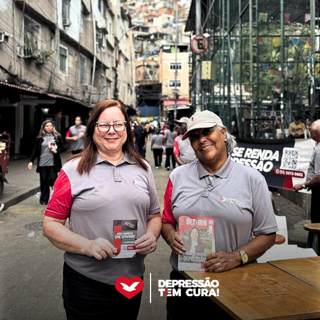 IgrejaUniversal's tweet image. A Comunidade da Rocinha, no Rio de Janeiro, considerada a maior do Brasil, foi o cenário de uma iniciativa do Depressão Tem Cura. Os voluntários do programa social distribuíram panfletos informativos e colocaram-se à disposição para uma escuta qualificada. 
Se você, de qualquer…