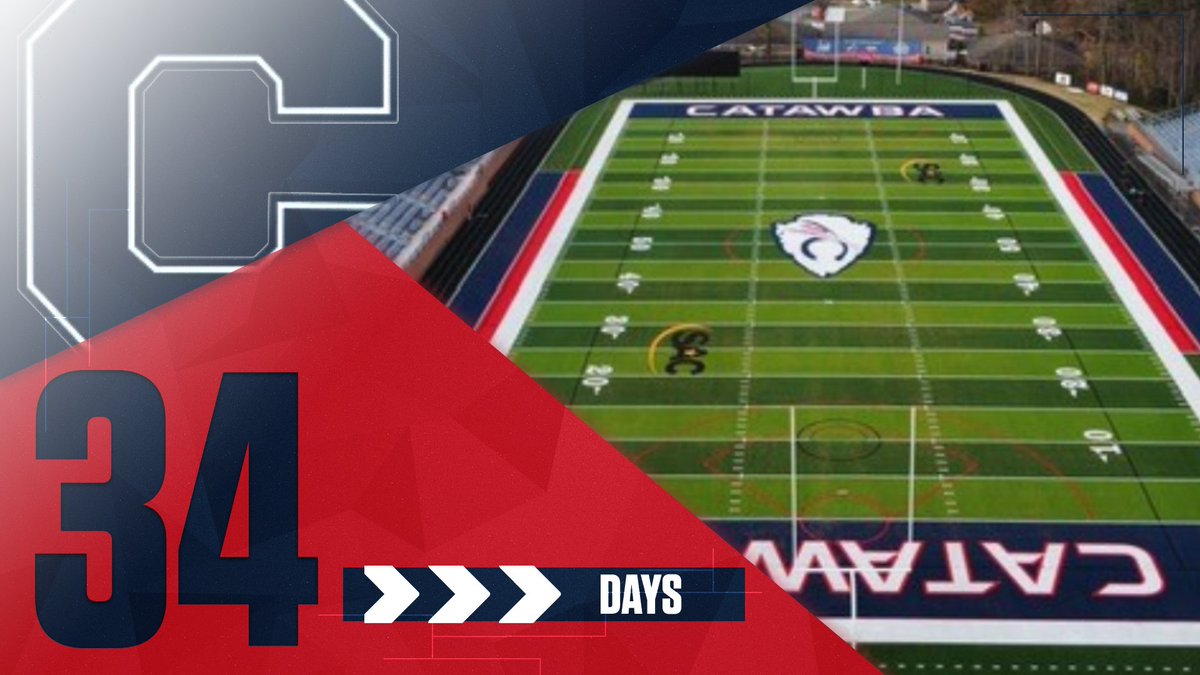 CatawbaFootball's tweet image. 34 days until Catawba Football is back!