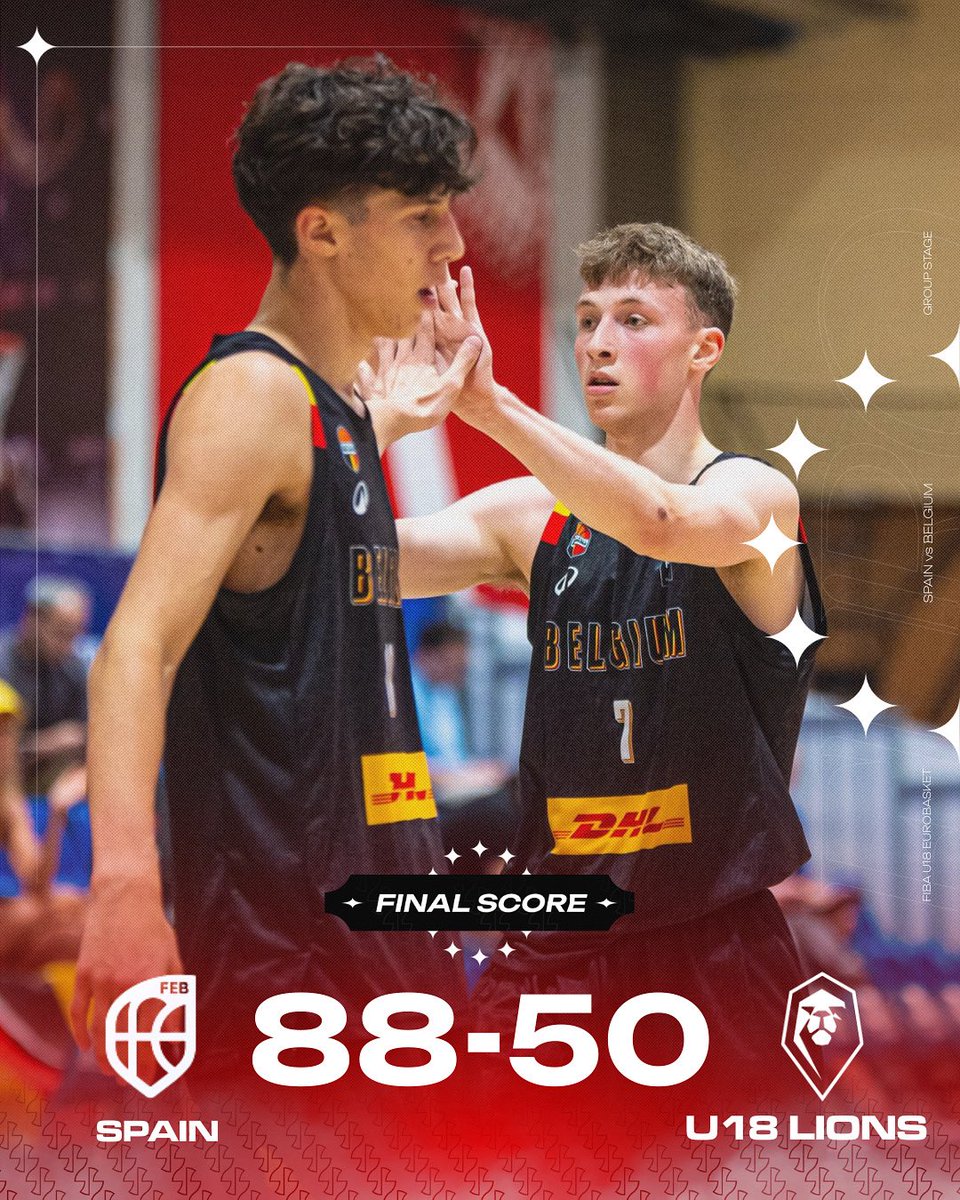 Spain was too tough for our U18 Lions today.