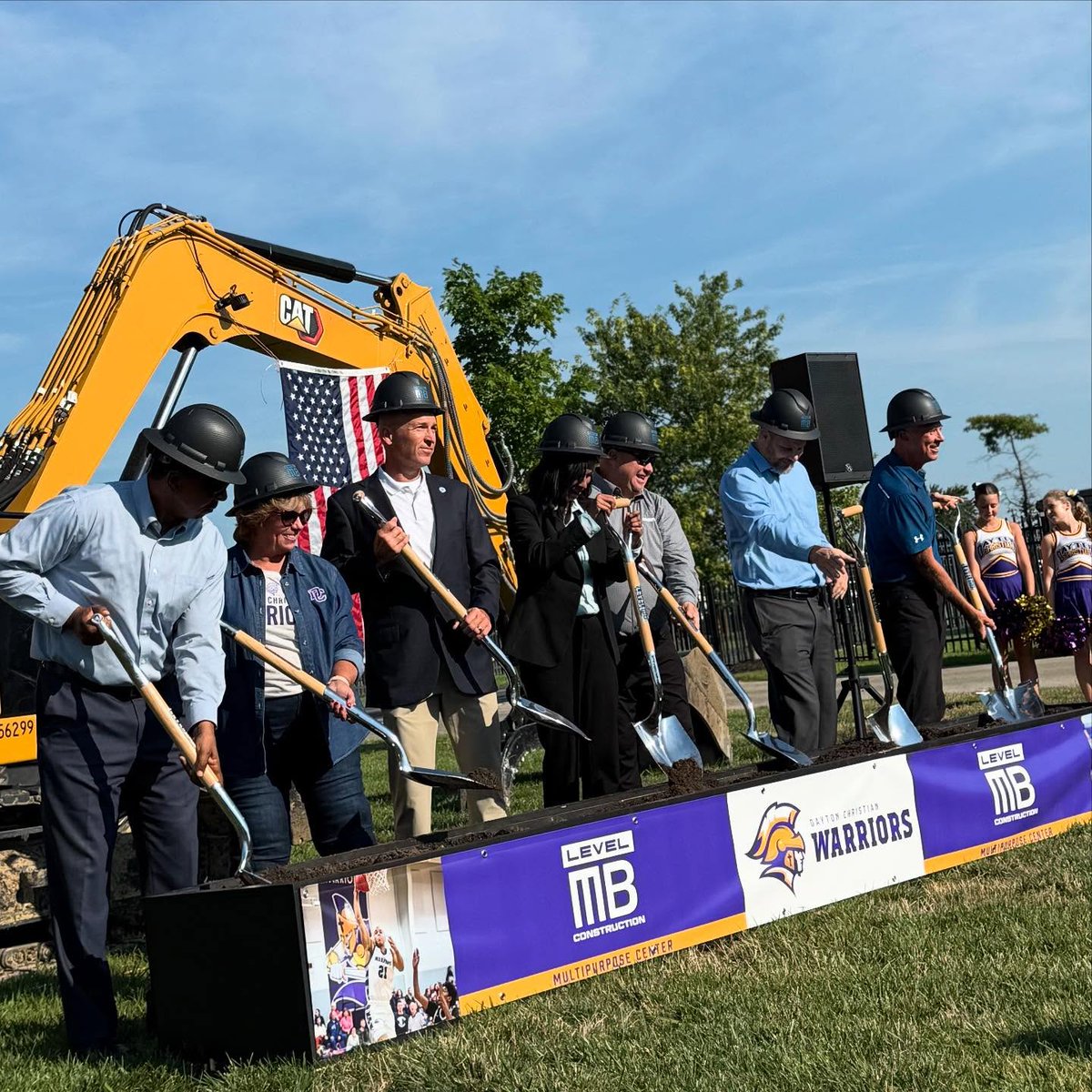 Trustee Barry recently helped Dayton Christian School break ground for a new multipurpose facility on campus. That is him third from the left in a very handsome hard hat! #miamitwppride