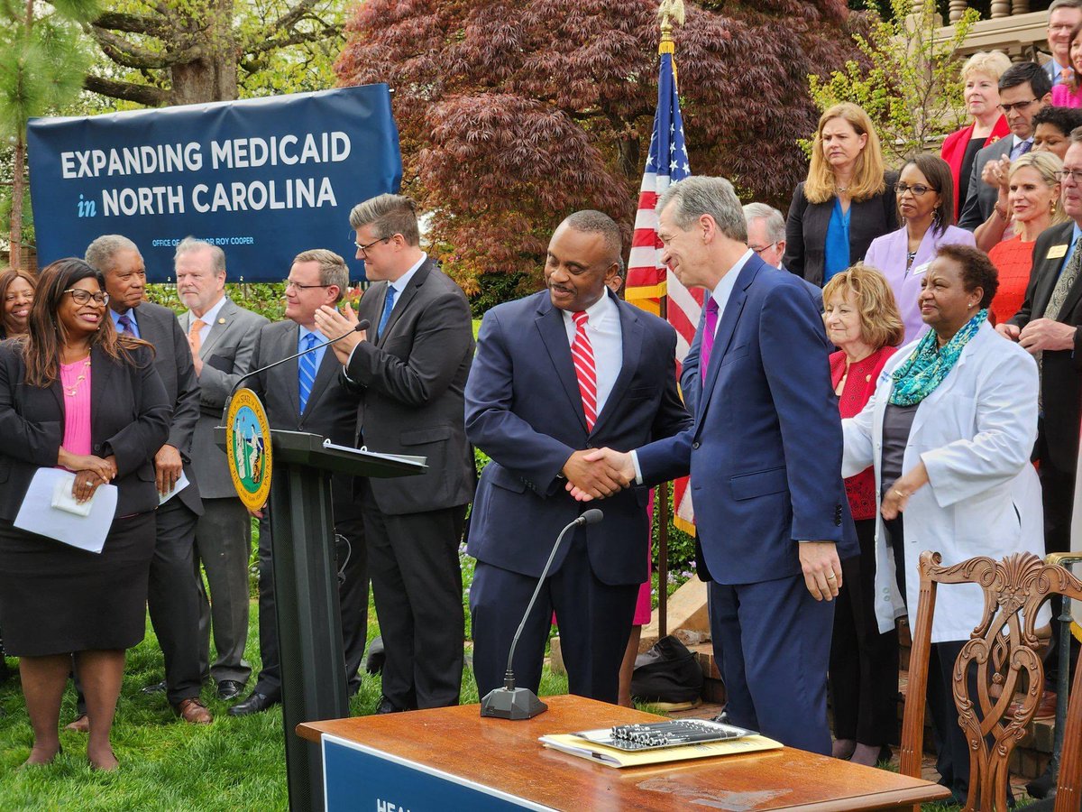 Rep. Robert Reives (@electreives) on Twitter photo Gov. Cooper worked for a decade to help expand Medicaid in NC.
Now that Republicans are ripping health care away from North Carolinians, <a href="/RoyCooperNC/">Roy Cooper</a> is the steady hand we need to combat the daily chaos.
He will work across the aisle to get big things done for us. #ncpol Gov. Cooper worked for a decade to help expand Medicaid in NC.
Now that Republicans are ripping health care away from North Carolinians, <a href="/RoyCooperNC/">Roy Cooper</a> is the steady hand we need to combat the daily chaos.
He will work across the aisle to get big things done for us. #ncpol
