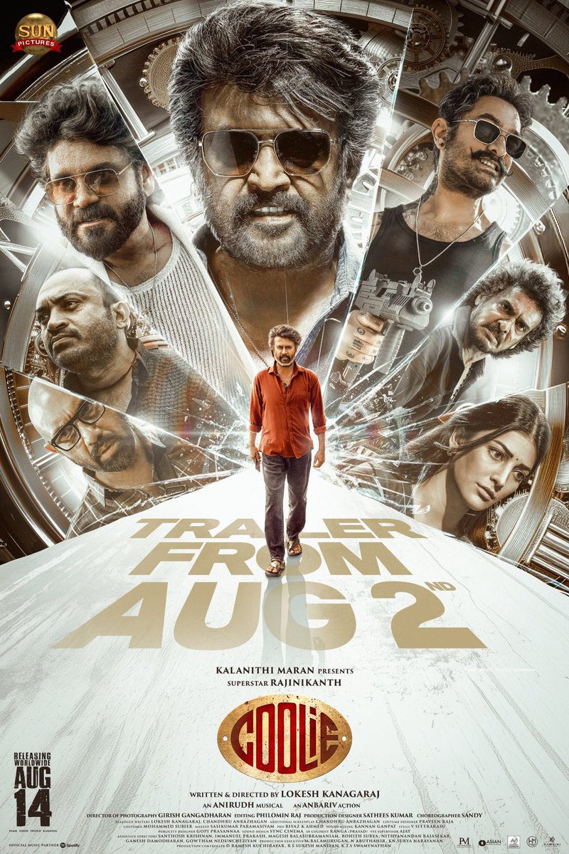 #Coolie - TRAILER on AUG 2 😍😍