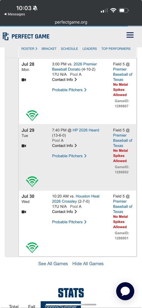 rj_grant2's tweet image. Here is my schedule for my last tournament of the summer! Let’s work.@ZacSenf @RecruitMETx @MarucciEliteATX