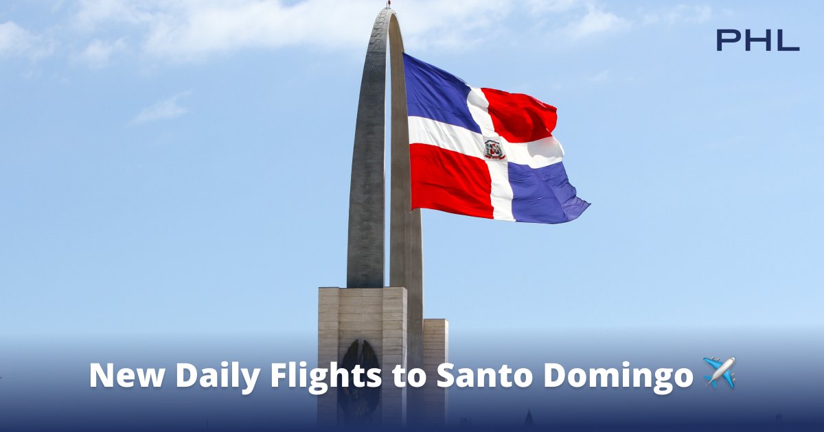 More flights to the Dominican Republic are coming! Starting December 18, @americanair begins daily nonstop service to Santo Domingo (SDQ) from PHL. ✈️🇩🇴

👉 See Flights Here: ow.ly/f05Y50Ww2hS